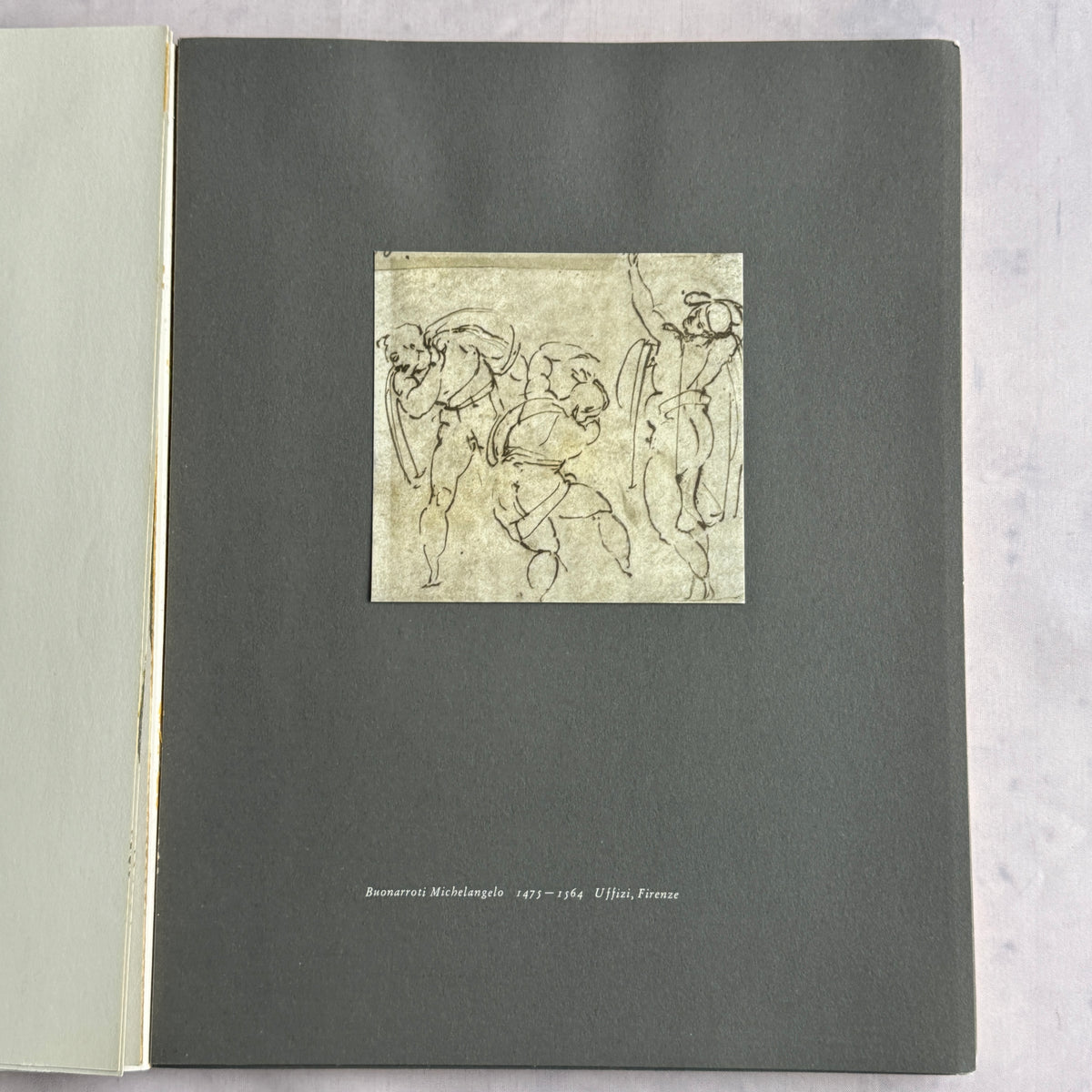 Michelangelo figure studies reproduction