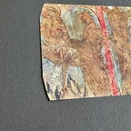 Close-up of tipped-in medieval drawing reproduction