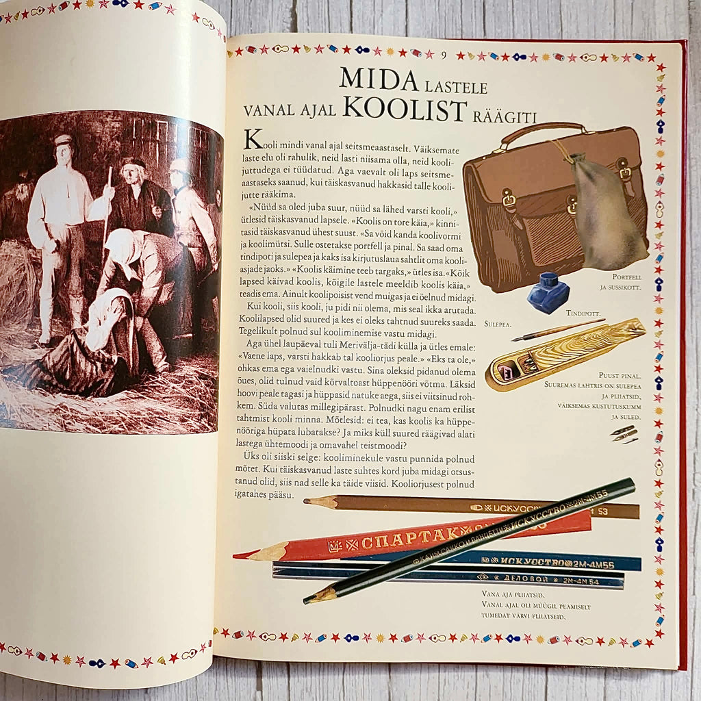 Vintage Estonian Book Vana aja koolilood – Soviet School Days, Tiia Toomet 2001