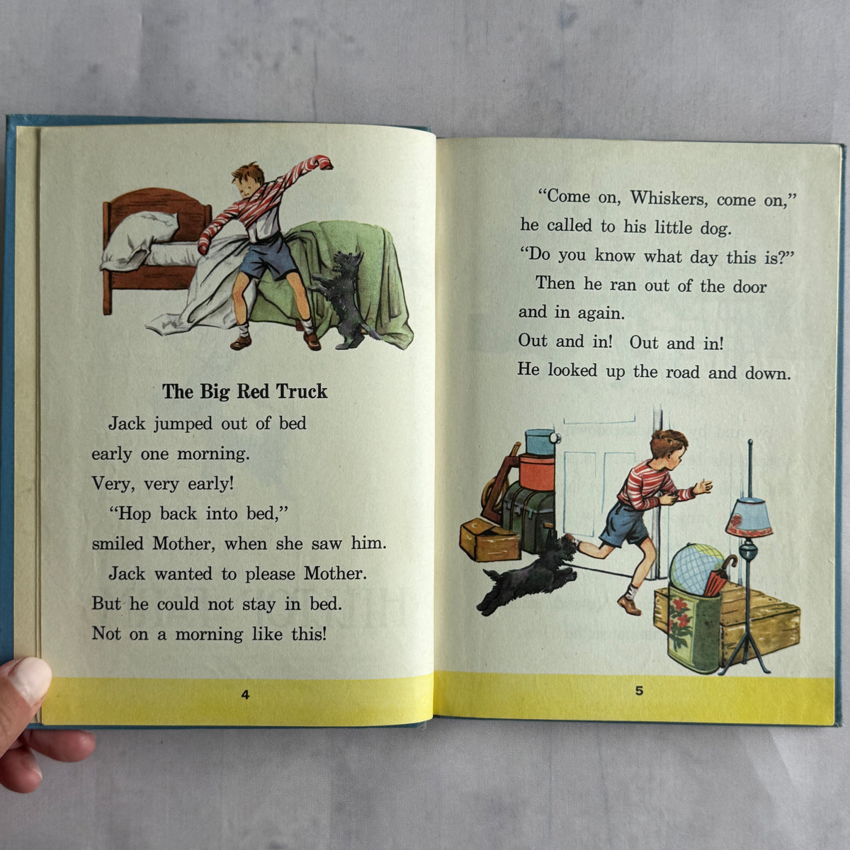 The Big Red Truck story pages with illustrations