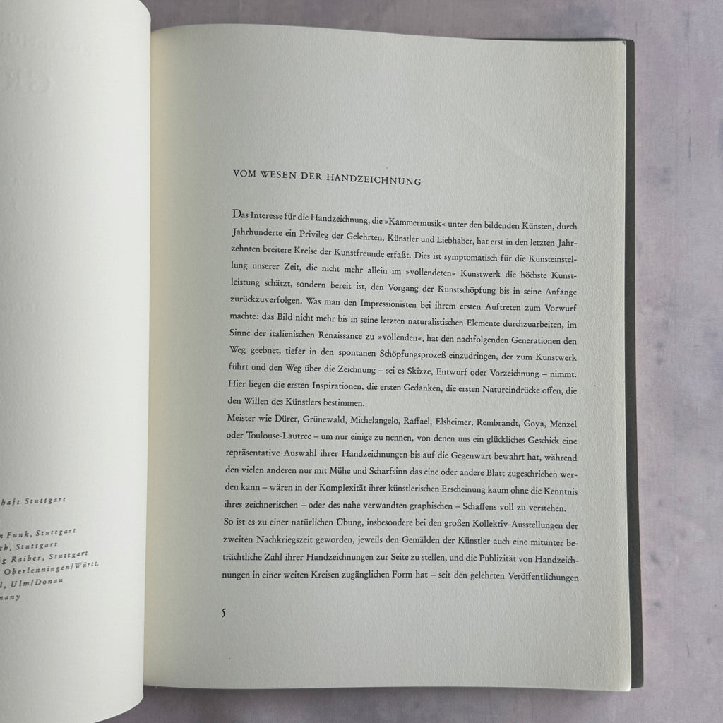 Essay page Vom Wesen der Handzeichnung
