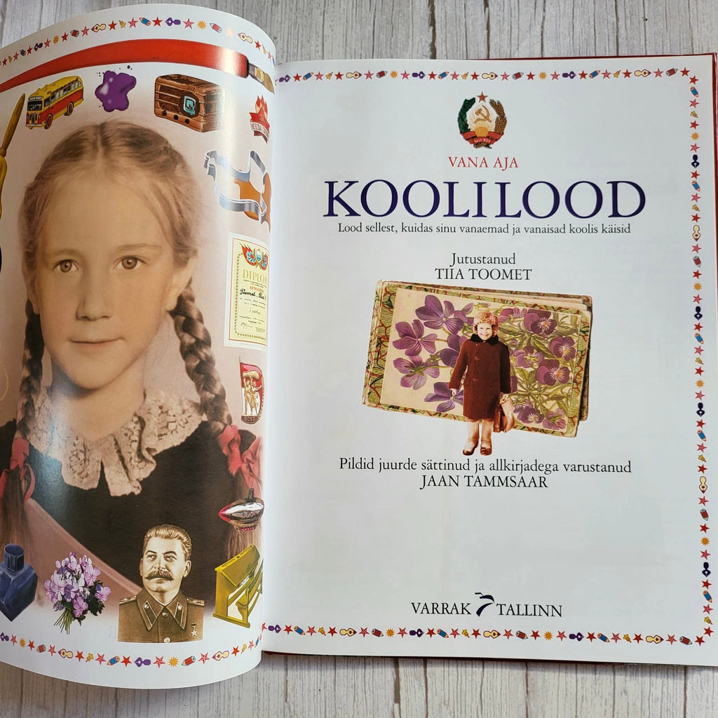Vintage Estonian Book Vana aja koolilood – Soviet School Days, Tiia Toomet 2001