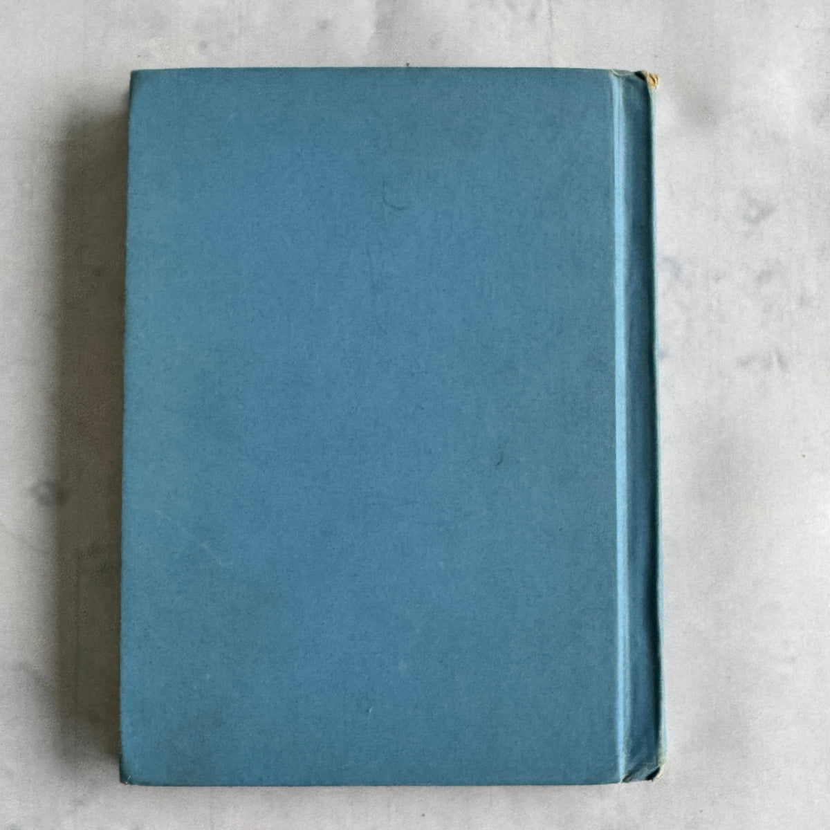 Back cover of blue cloth reader