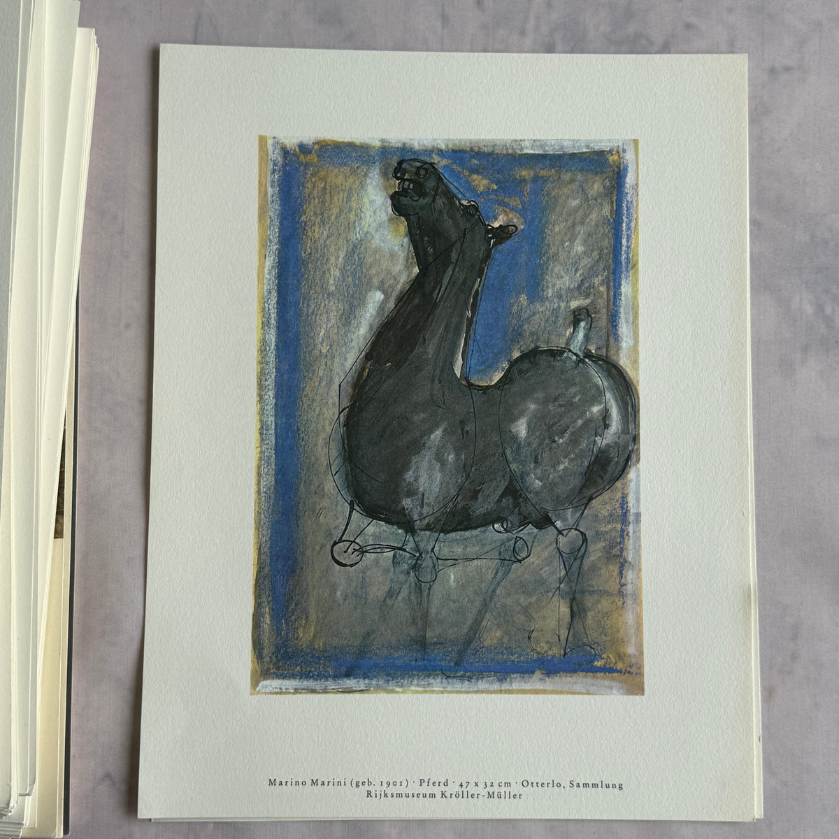 Marino Marini Horse plate