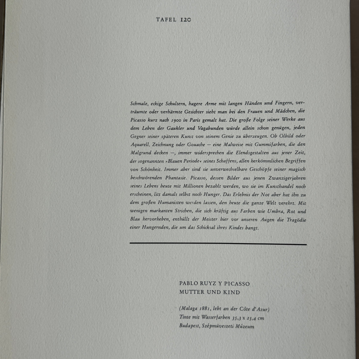 Commentary sheet for plate 120
