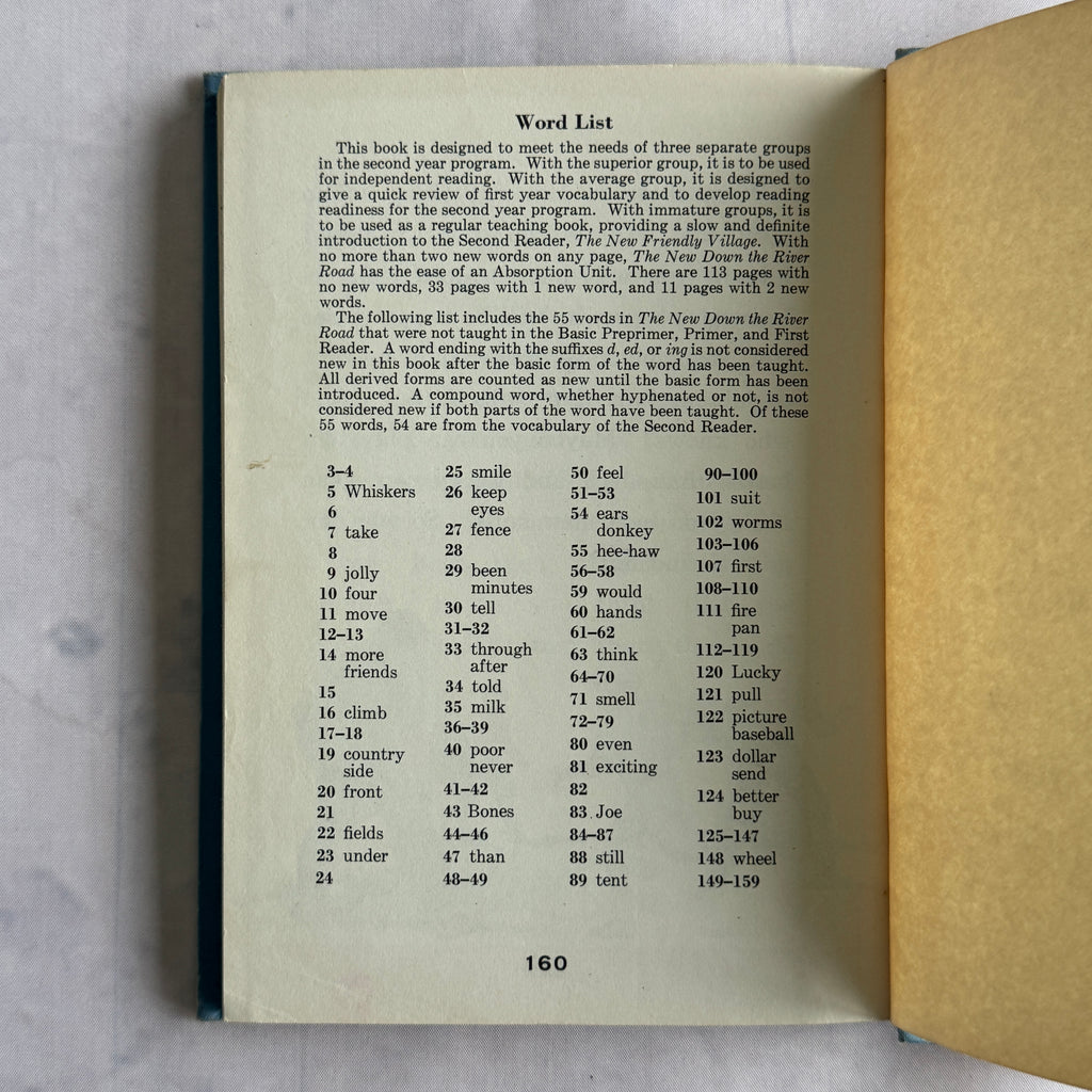 Word list on page 160
