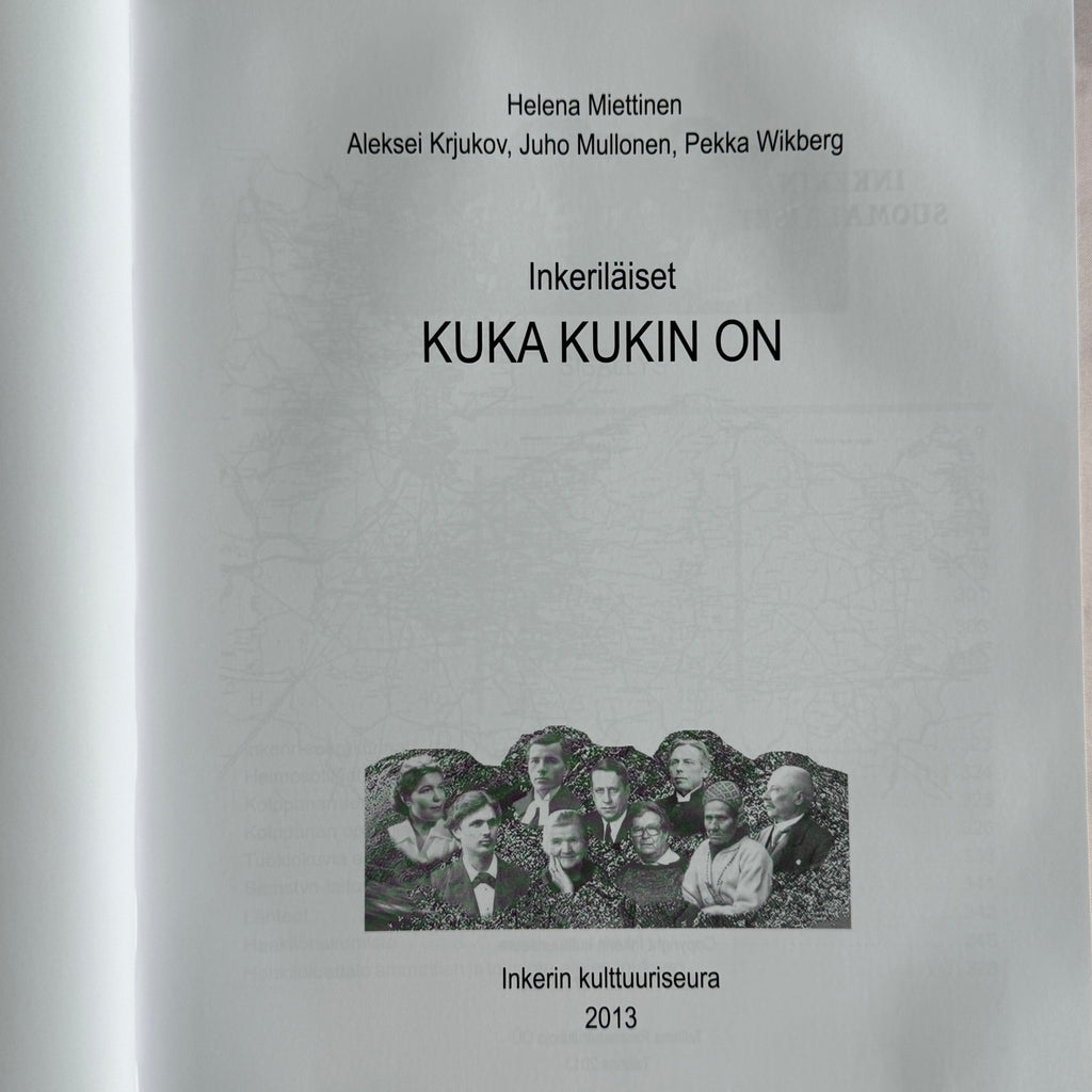 Title page, Inkerin kulttuuriseura 2013