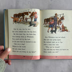 Farm pages with cows and dogs, small tear on page 36