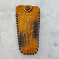 1981 Soviet Leather Key Holder Riga Latvia NOS w/ Tag – Embossed Retro Key Case Wallet