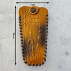 1981 Soviet Leather Key Holder Riga Latvia NOS w/ Tag – Embossed Retro Key Case Wallet
