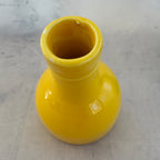 Mid Century Ceramic Vase Set Yellow Teal Bottle Shape Bud Vases Retro Decor
