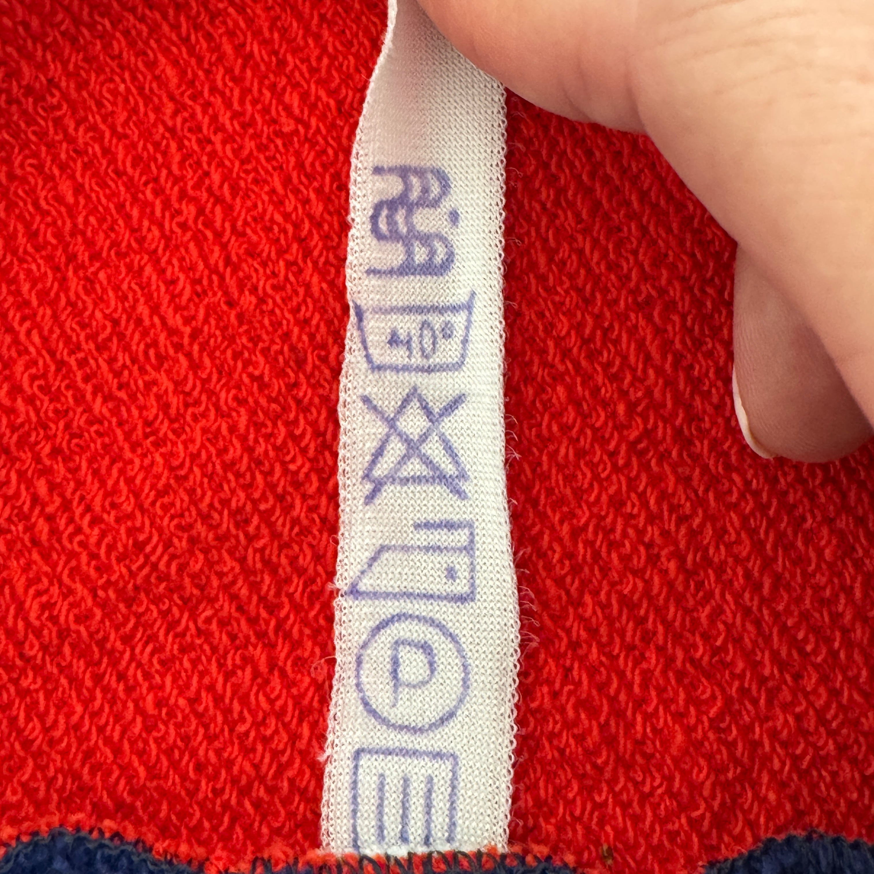 Marat Soviet Sweatshirt Cotton Retro Colorblock Crewneck