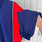 Marat Soviet Sweatshirt Cotton Retro Colorblock Crewneck
