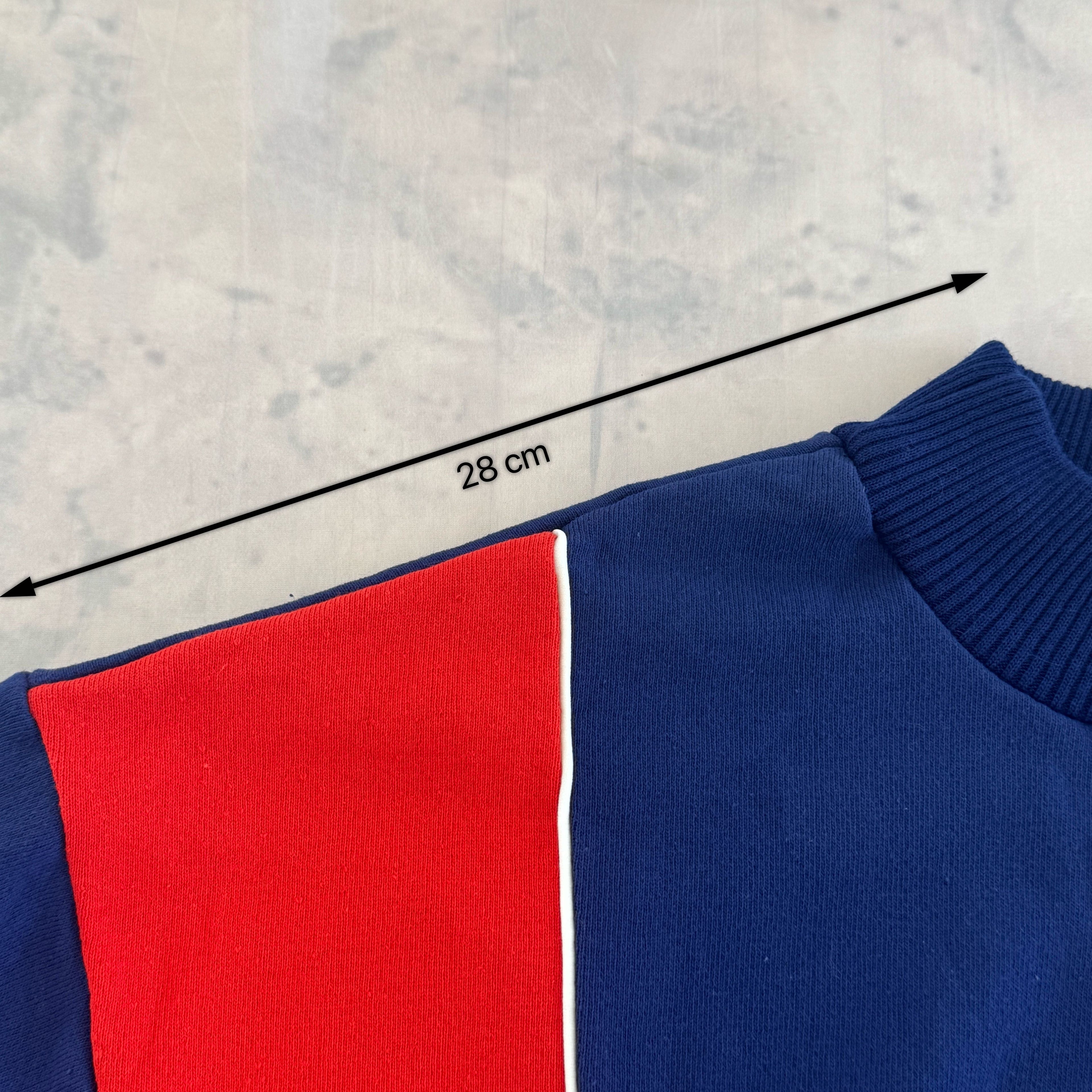 Marat Soviet Sweatshirt Cotton Retro Colorblock Crewneck