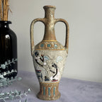 intage Egyptian Amphora Vase – Mid Century Ceramic Sculptural Decor (39 cm)