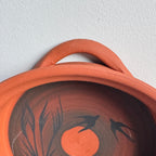 Signed Scandinavian Wall Candle Holder – Studio Pottery Terracotta Tealight Hanging Decor