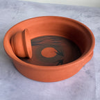 Signed Scandinavian Wall Candle Holder – Studio Pottery Terracotta Tealight Hanging Decor
