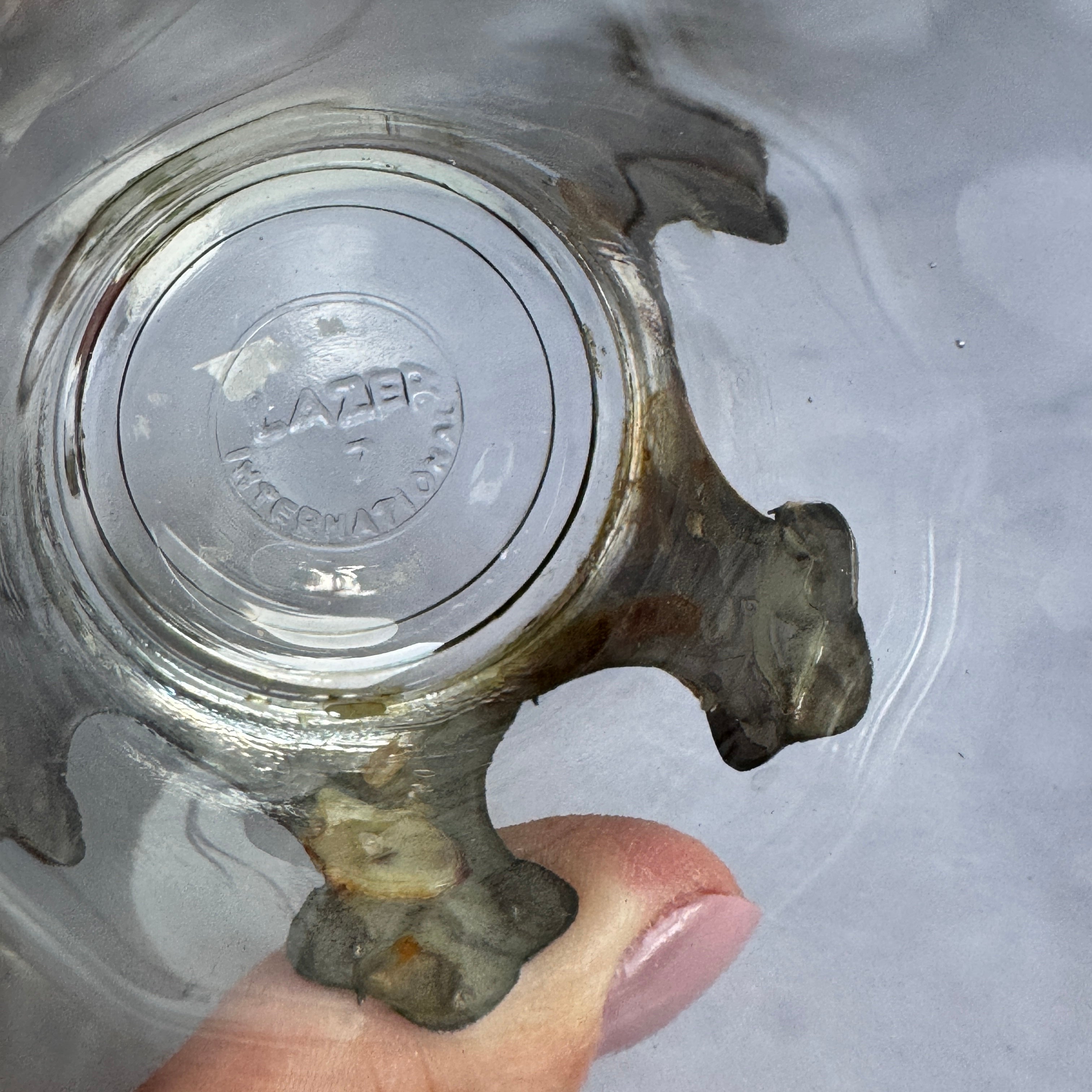 Vintage Glass Tumblers with Ornate Metal Overlay – Set of 2