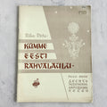 EESTI Riho Päts Ten Estonian Folk Songs | Vintage Soviet Estonia Bilingual Sheet Music Booklet