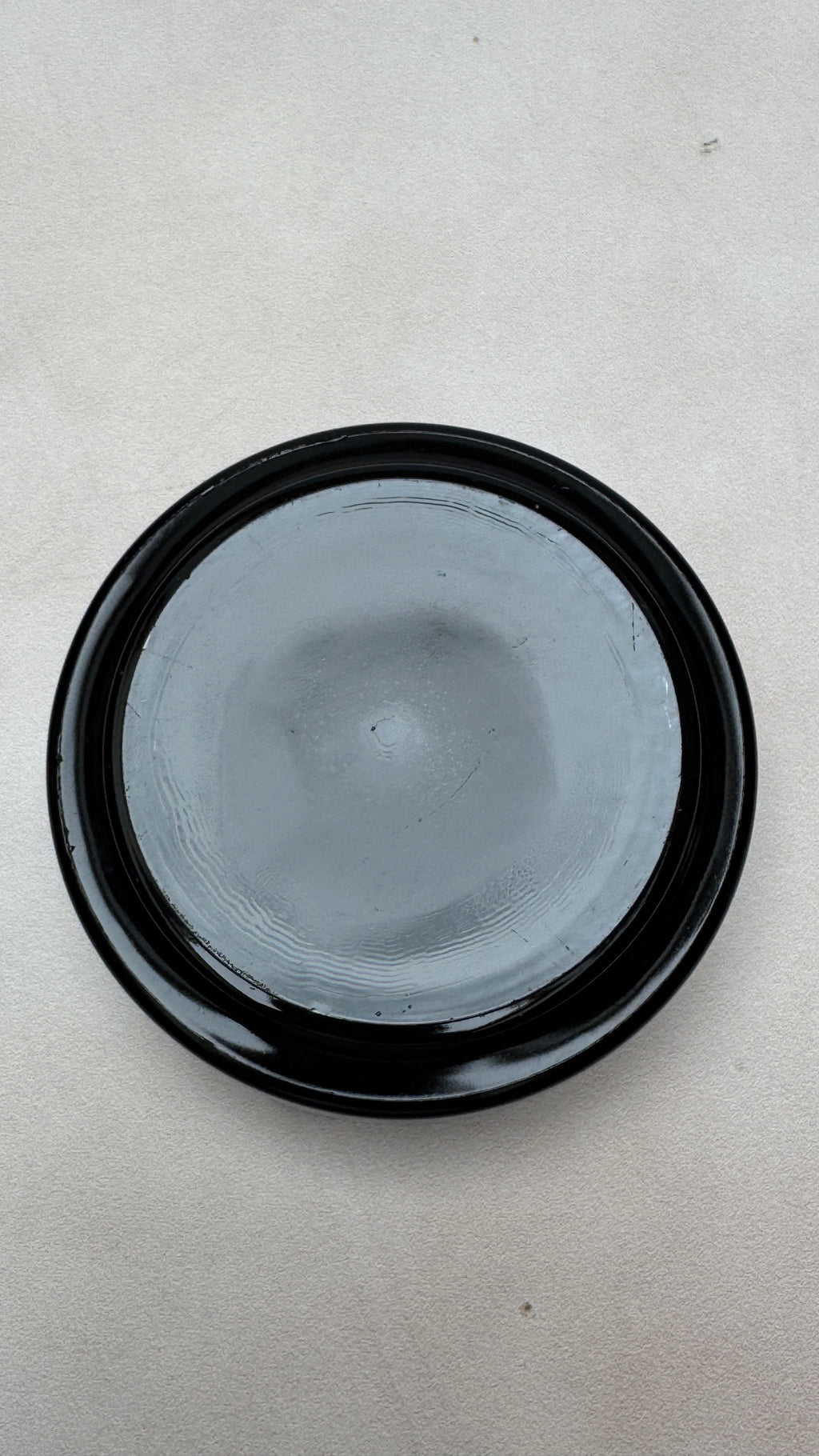 Vintage Silja Line Black Glass Advertising Ashtray