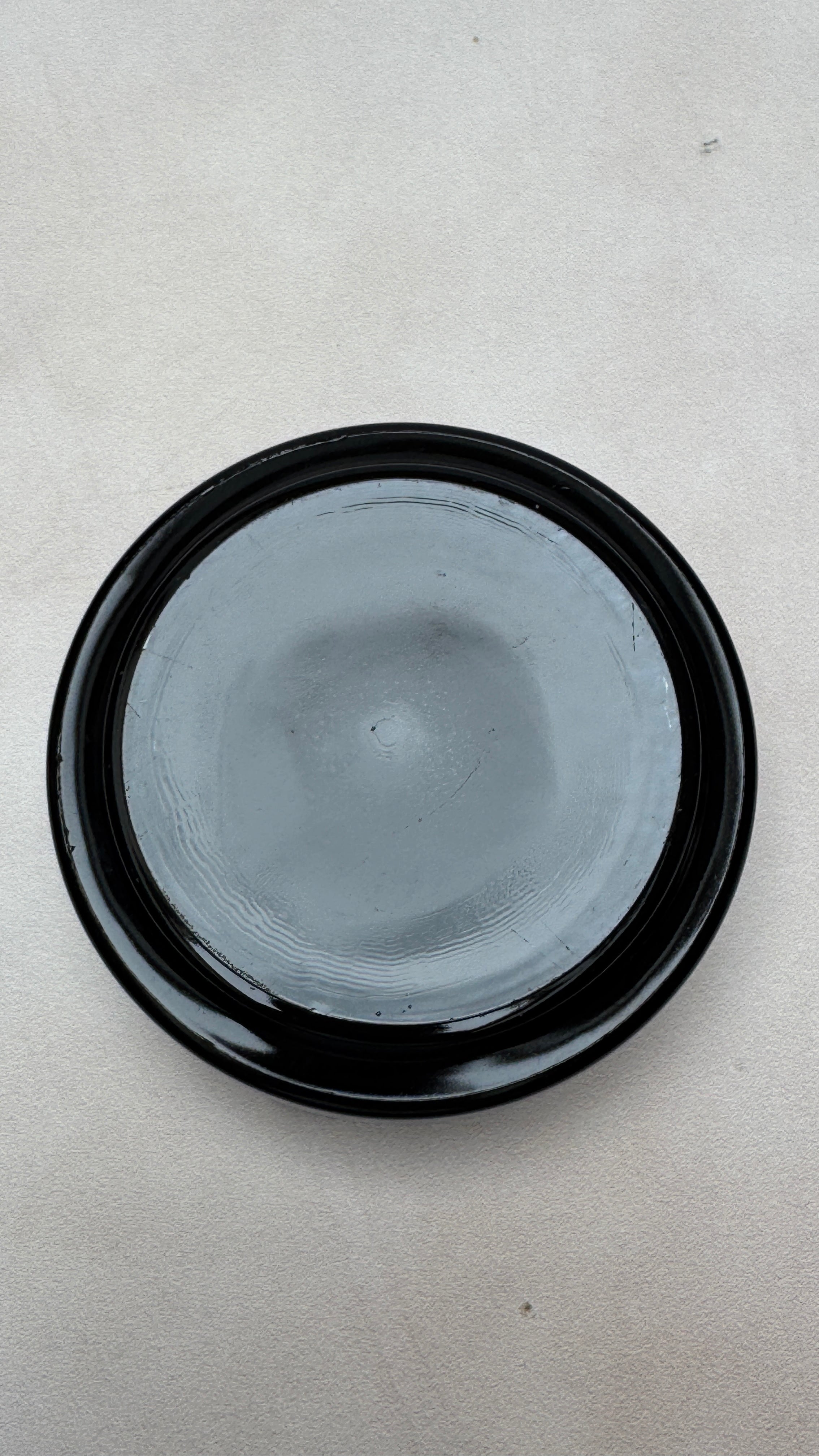 Vintage Silja Line Black Glass Advertising Ashtray