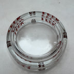 Vintage LEEK Cigarettes Glass Advertising Ashtray