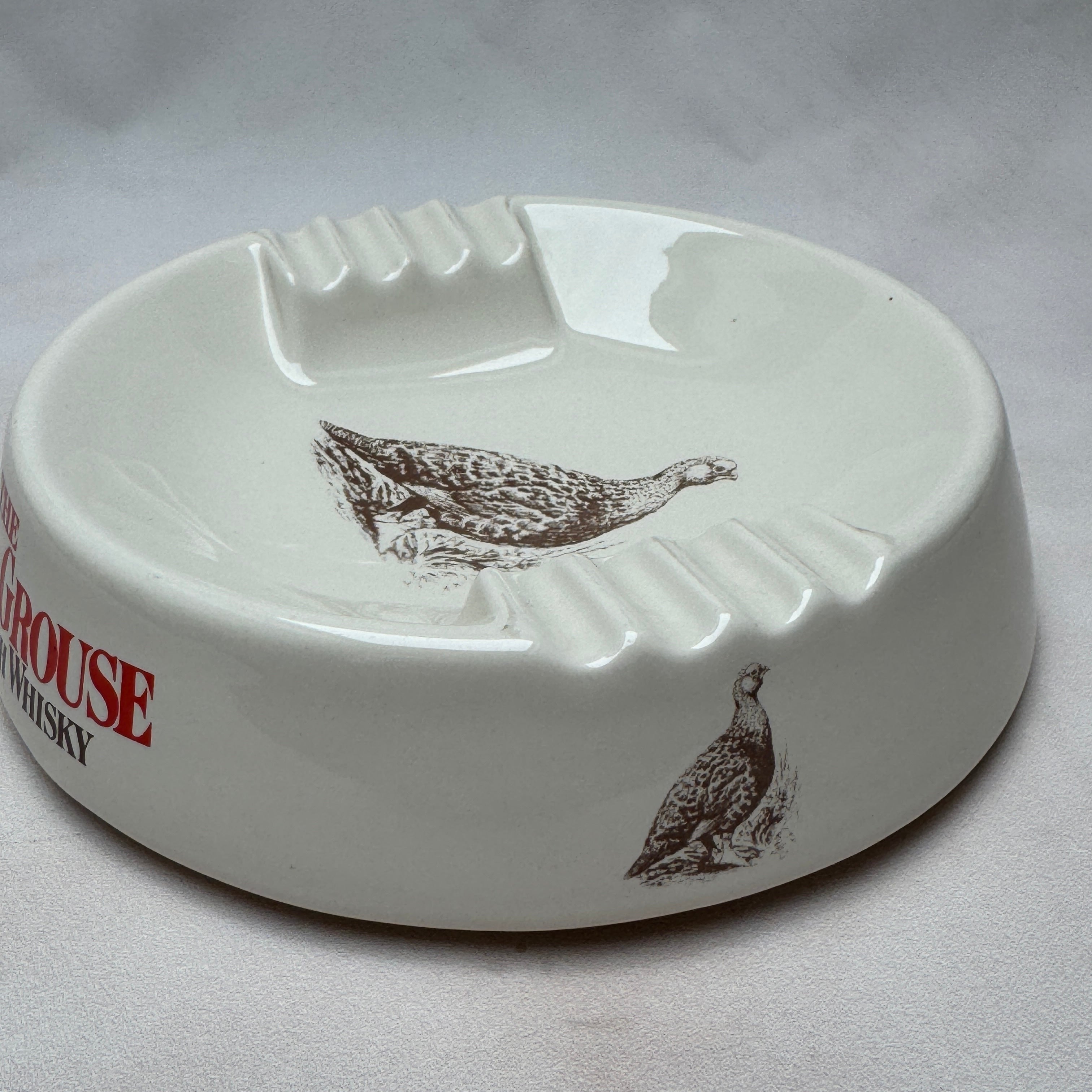 Vintage The Famous Grouse Scotch Whisky Advertising Ashtray