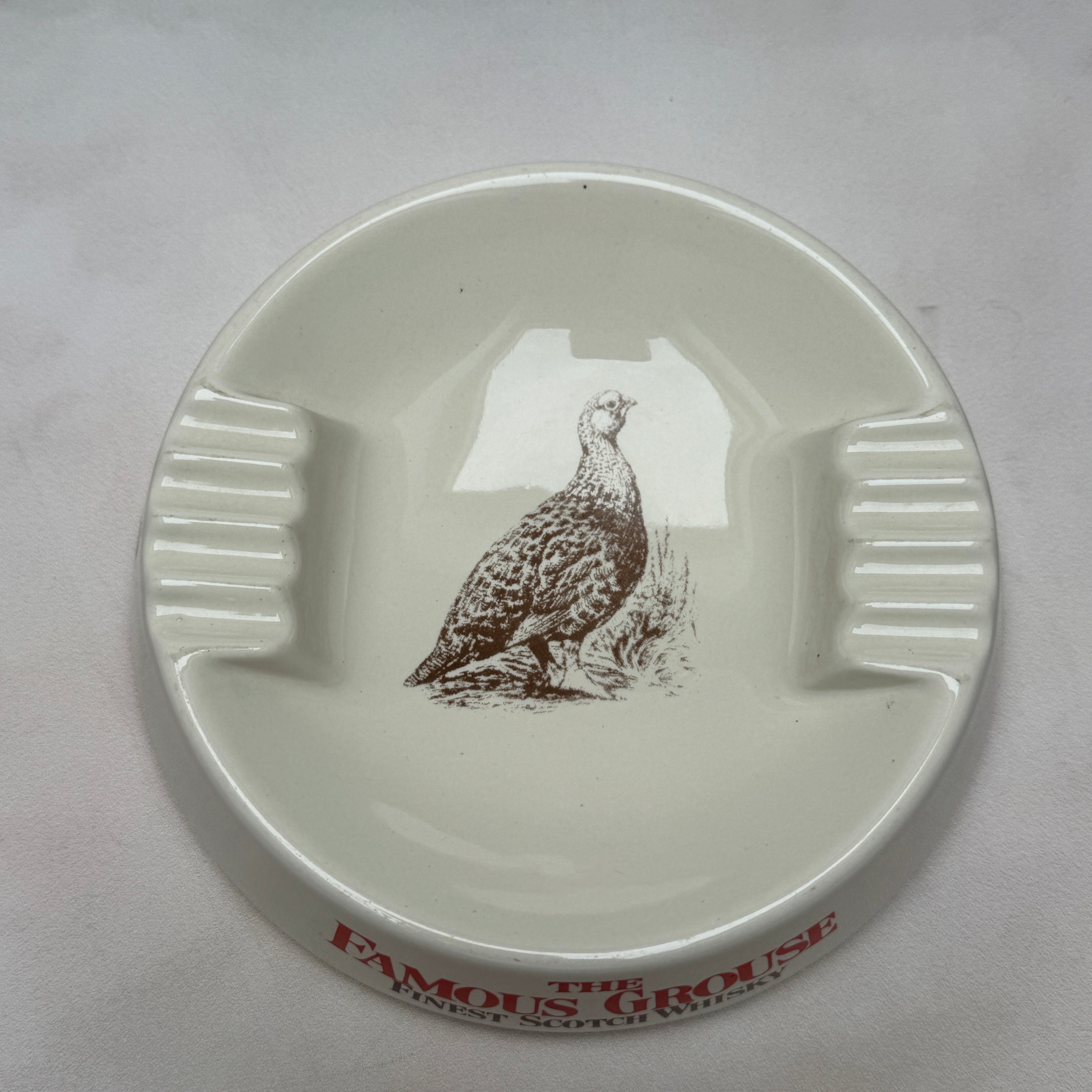 Vintage The Famous Grouse Scotch Whisky Advertising Ashtray