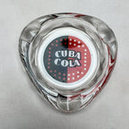 Vintage Cuba Cola Swedish Advertising Glass Ashtray