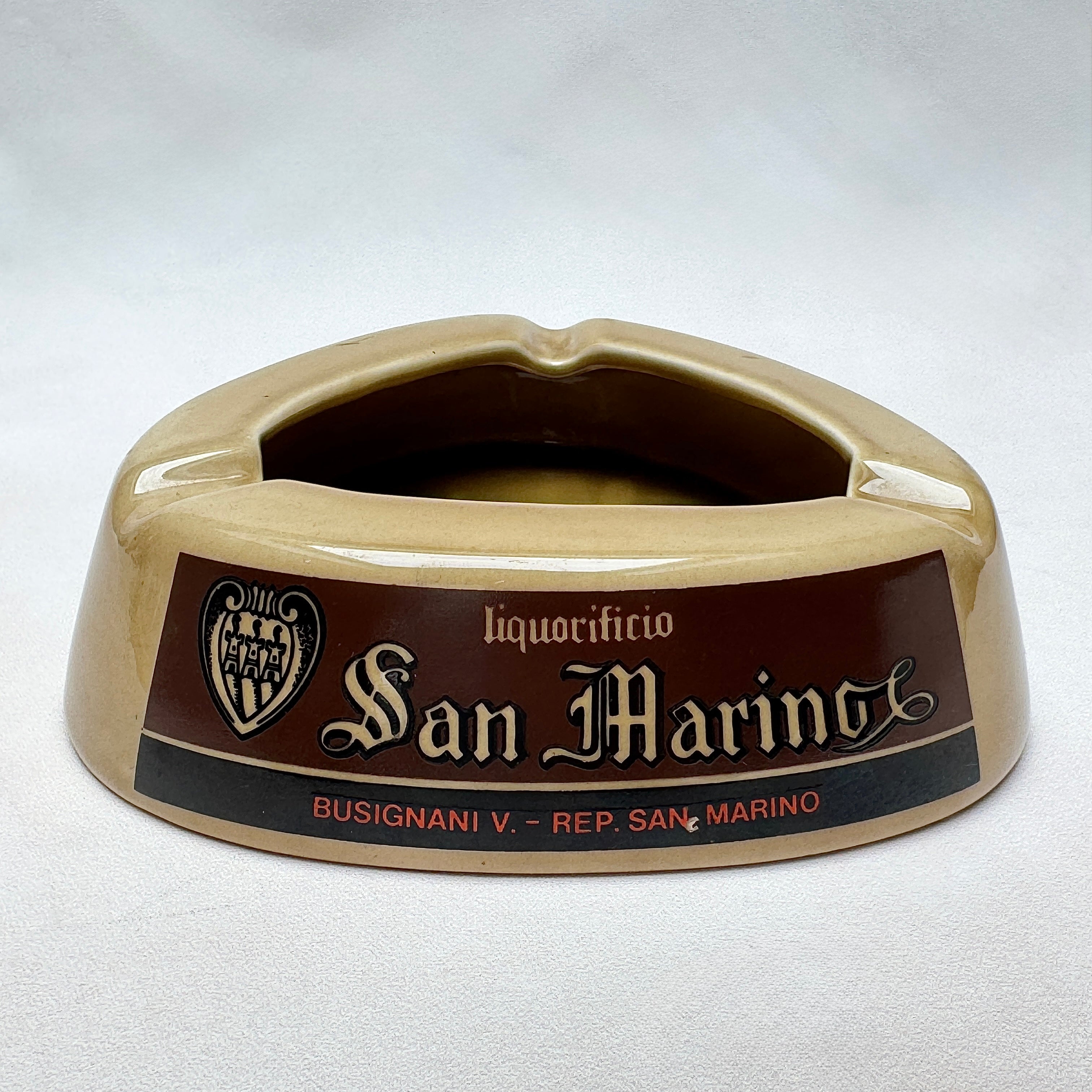 Vintage San Marino Liquor Advertising Ceramic Ashtray – Tilus Amaro al Tartufo
