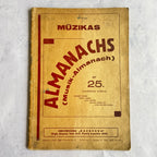 Mūzikas Almanachs No. 25 – Vintage Latvian Sheet Music Book | Riga, Kazanova