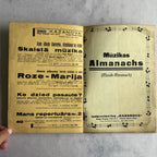 Mūzikas Almanachs No. 25 – Vintage Latvian Sheet Music Book | Riga, Kazanova