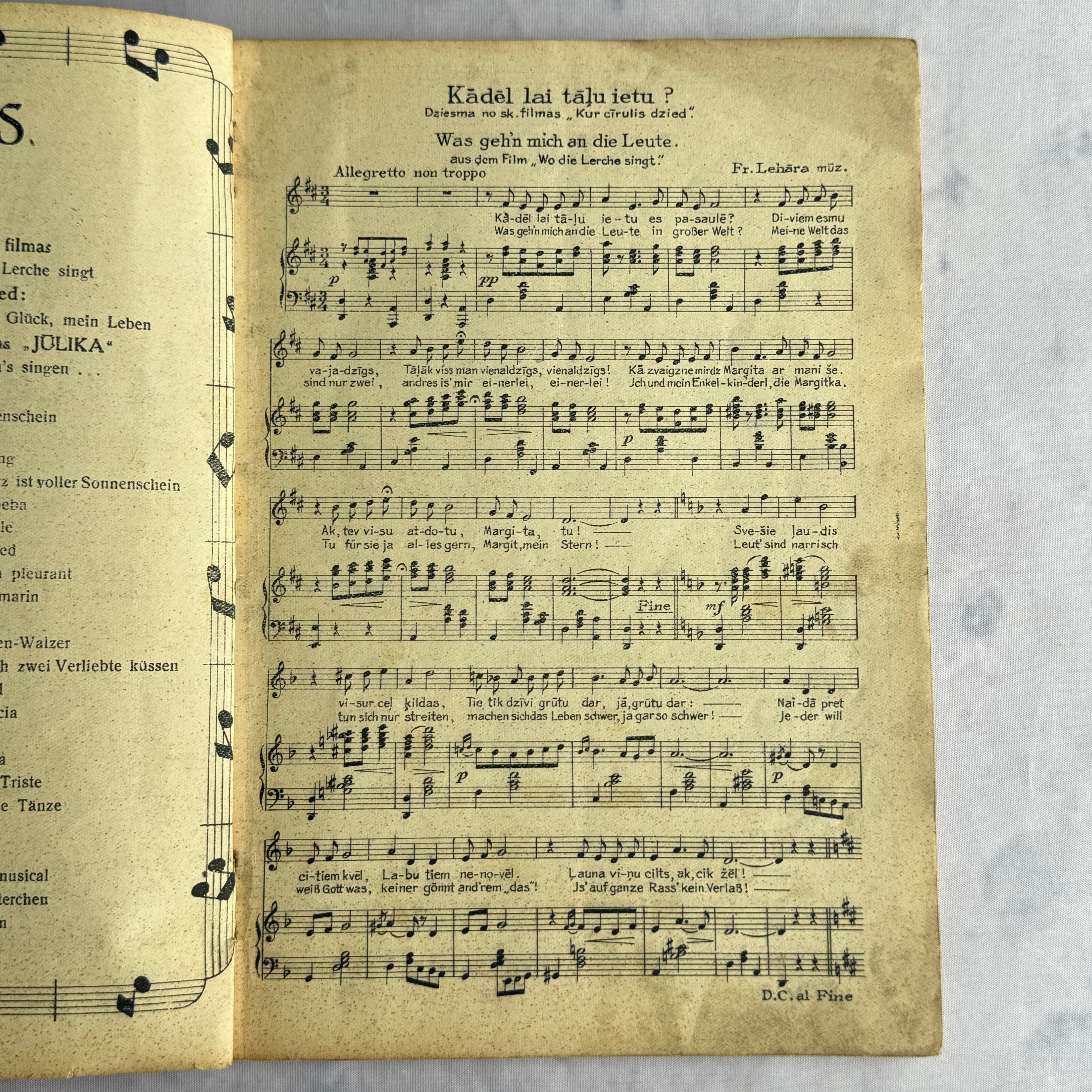 Mūzikas Almanachs No. 25 – Vintage Latvian Sheet Music Book | Riga, Kazanova
