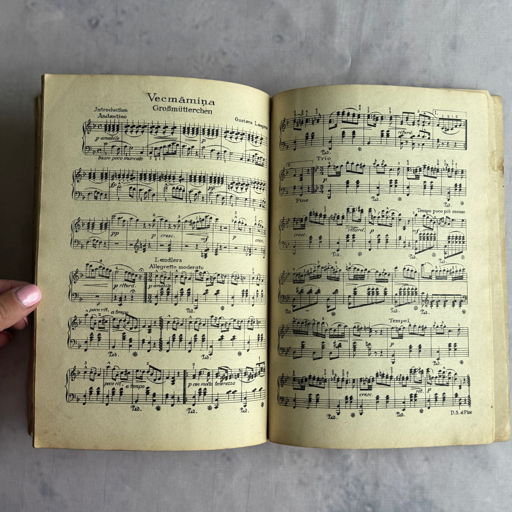 Mūzikas Almanachs No. 25 – Vintage Latvian Sheet Music Book | Riga, Kazanova