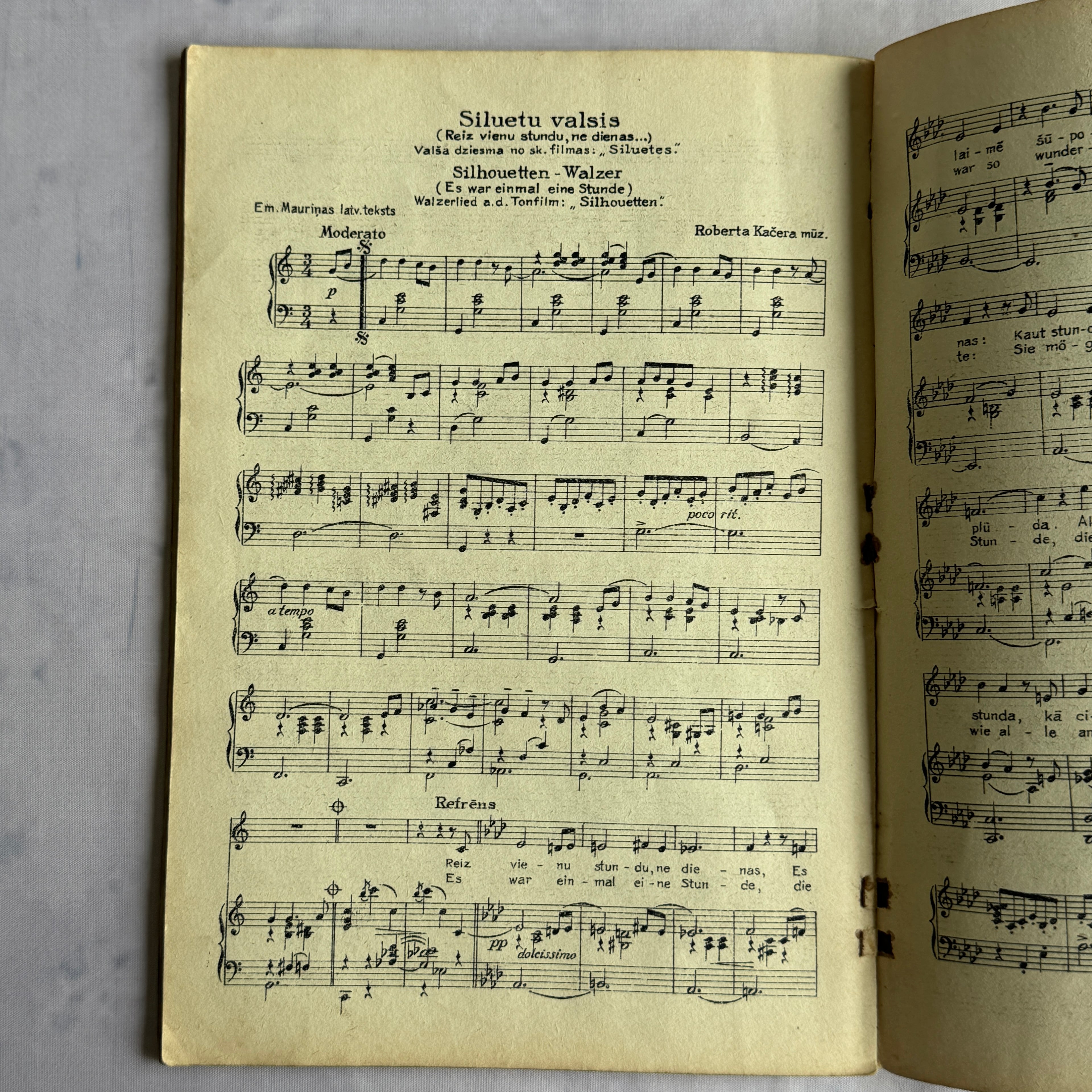 Mūzikas Almanachs No. 25 – Vintage Latvian Sheet Music Book | Riga, Kazanova