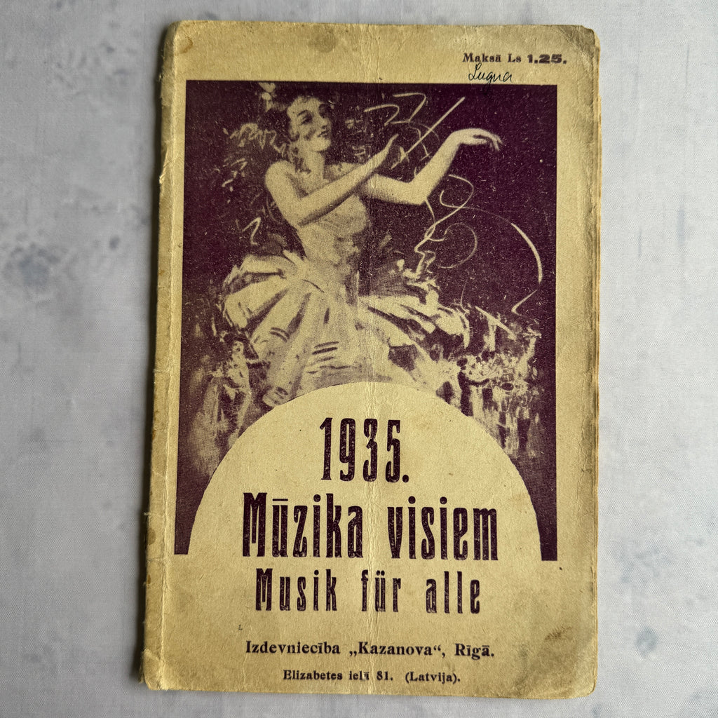 Mūzika Visiem (1935) – Latvian Multilingual Sheet Music Anthology
