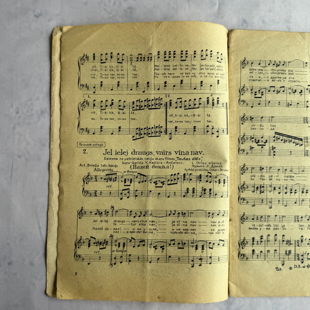 Mūzika Visiem (1935) – Latvian Multilingual Sheet Music Anthology