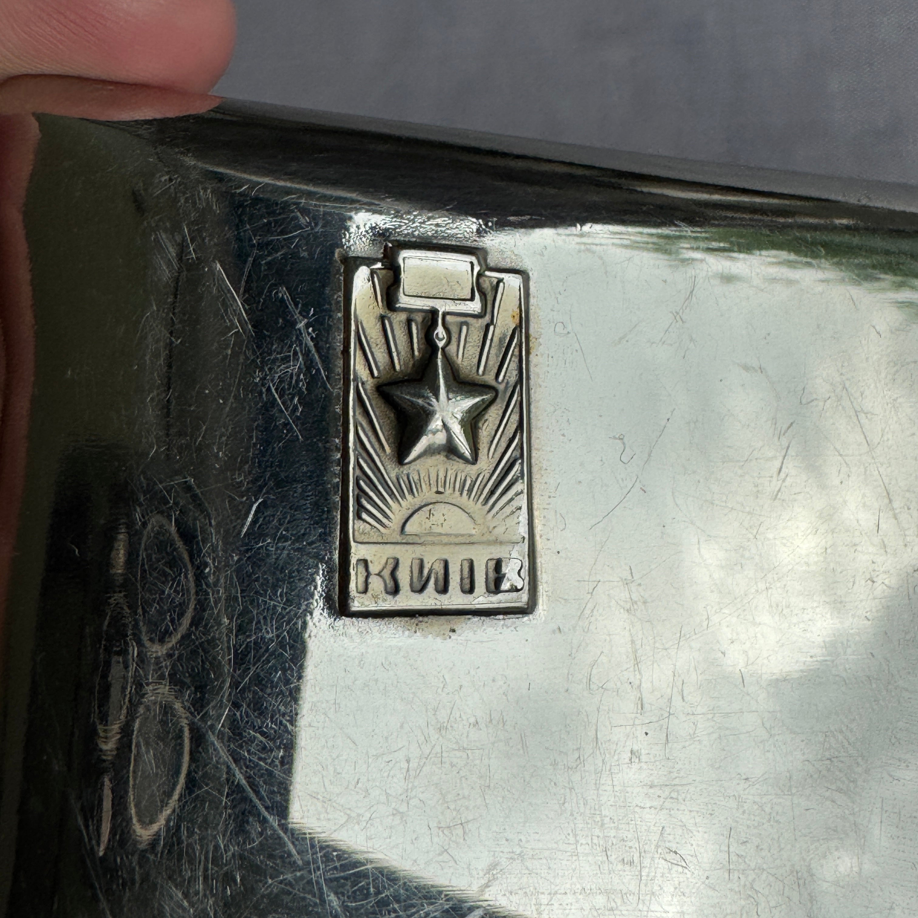 Metal Cigarette Case Kyiv Souvenir Gift Holder Birthday Engraving Collectible Pocket Case