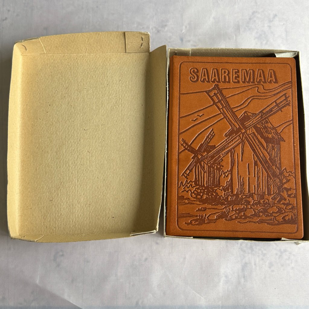 Saaremaa Embossed Writing Pad with Gift Box & Extra Paper Pad – Estonian Soviet Era
