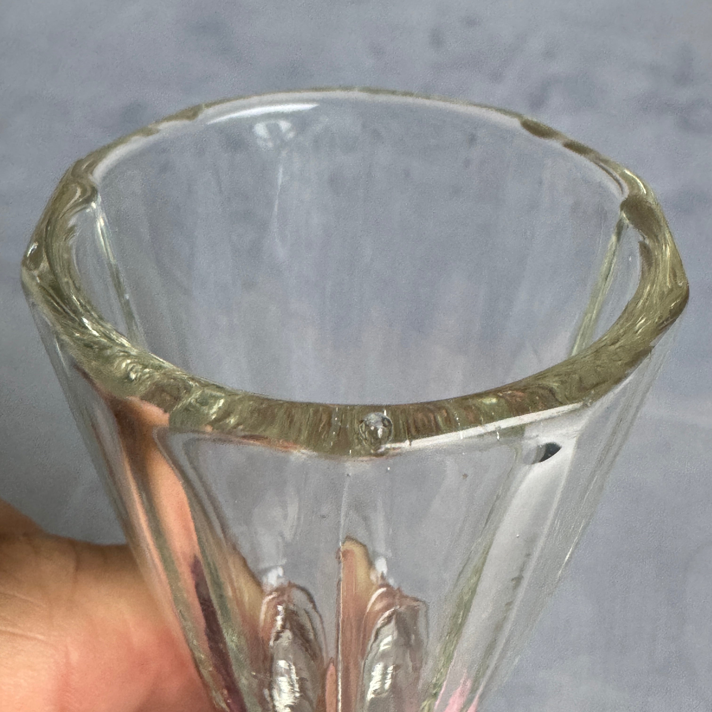 Antique Faceted Vodka Shot Glass c.1900–1930