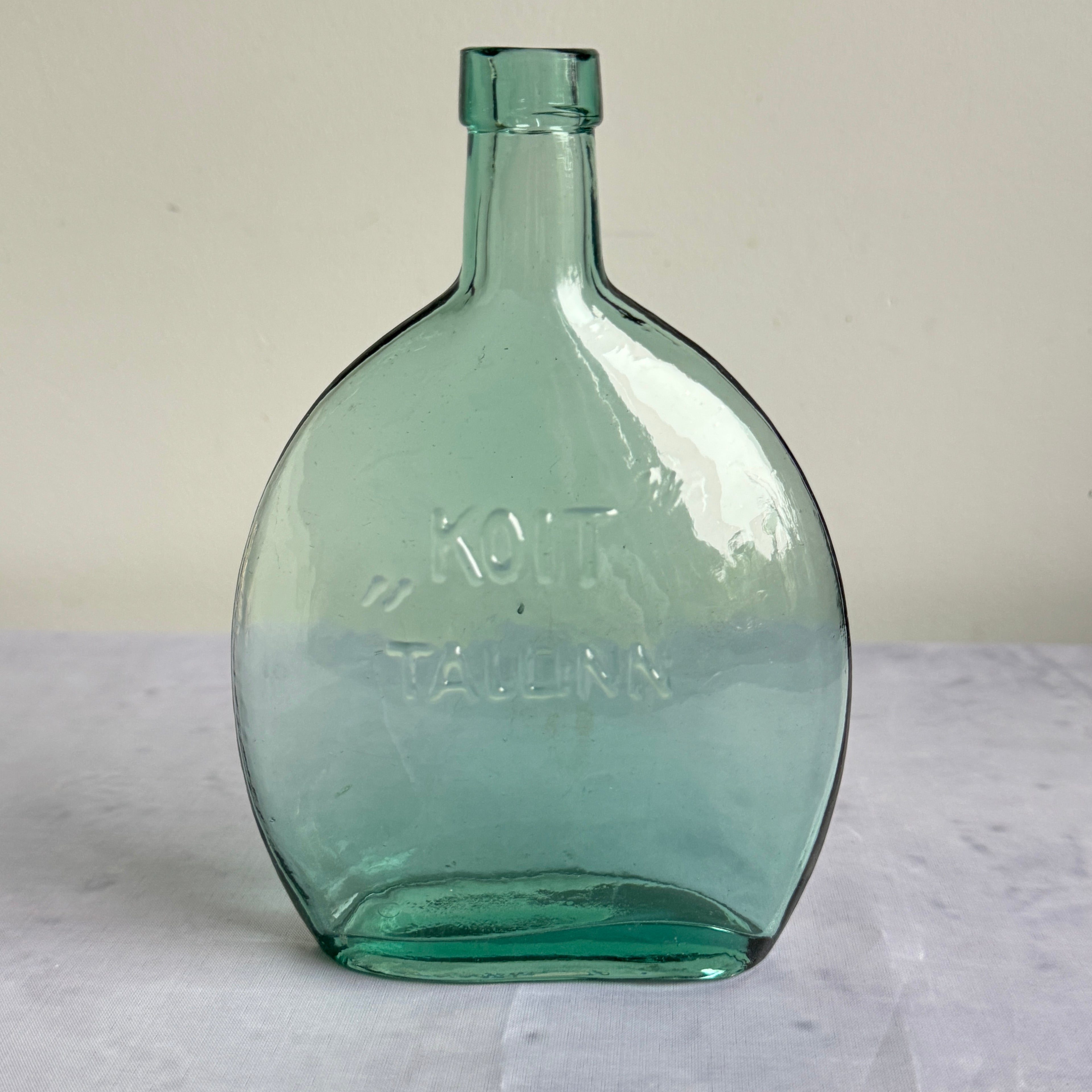 Pre-War Estonian Embossed Glass Bottle "KOIT" Tallinn c.1920–1940