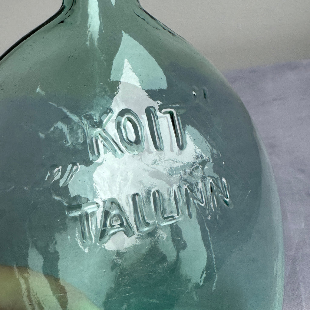 Pre-War Estonian Embossed Glass Bottle "KOIT" Tallinn c.1920–1940