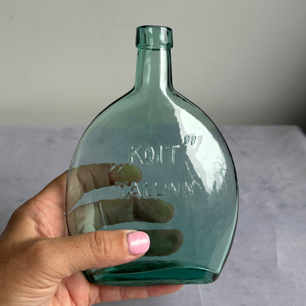 Pre-War Estonian Embossed Glass Bottle "KOIT" Tallinn c.1920–1940