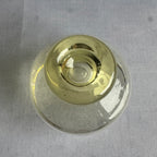 Set of 6 USSR Amber Shot Glasses with Wooden Serving Tray (1960s–1980s)