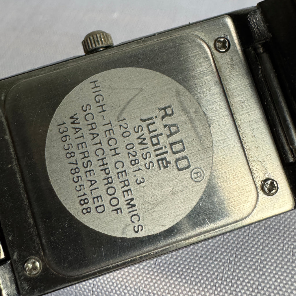 RADO Jubilé Swiss High-Tech Ceramic Quartz Watch – Black Dial, Date Display