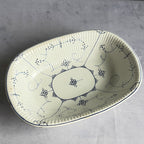 Antique Villeroy & Boch Dresden Blue Oval Serving Bowl VIL7, 26 cm