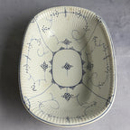 Antique Villeroy & Boch Dresden Blue Oval Serving Bowl VIL7, 26 cm