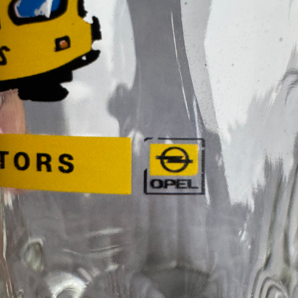 A/S Balt Motors Opel GM Promotional Glass Beer Mug – Dema England 570ml | 1990s Estonia