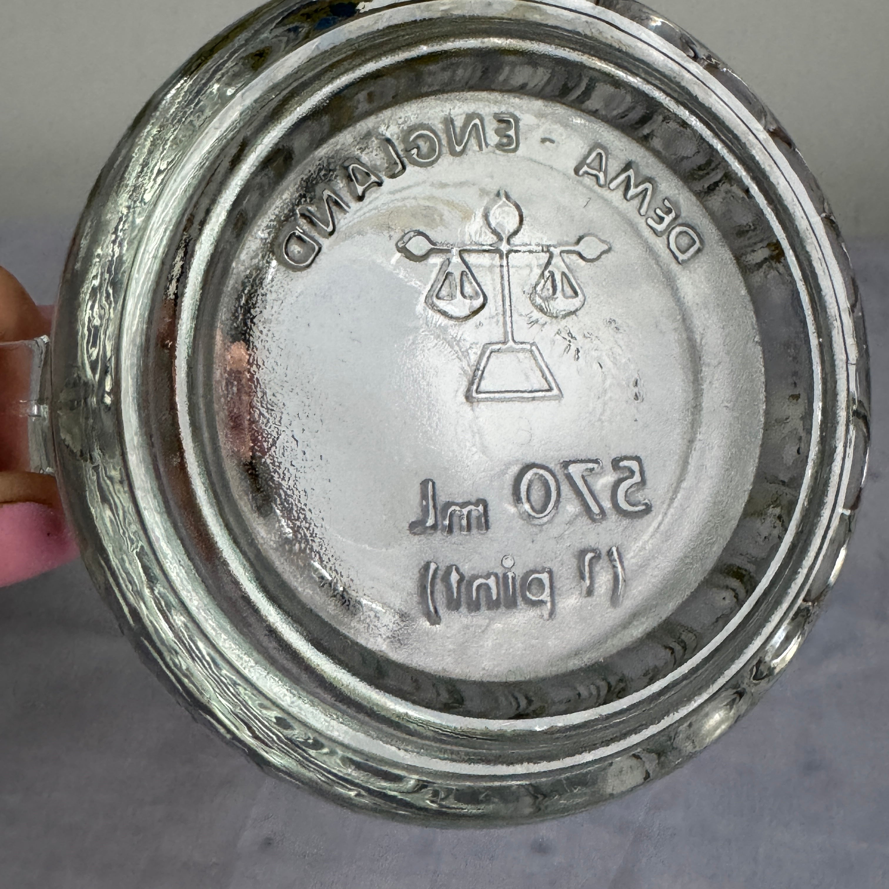A/S Balt Motors Opel GM Promotional Glass Beer Mug – Dema England 570ml | 1990s Estonia