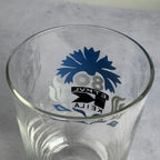 ETKVL Keila 80 Commemorative Glass with Estonian Cornflower Motif